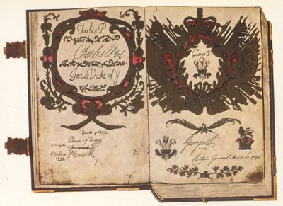 El libro antiguo de vitela de English School